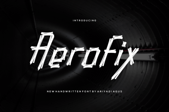Aerofix: A Unique Display Font for Modern Branding