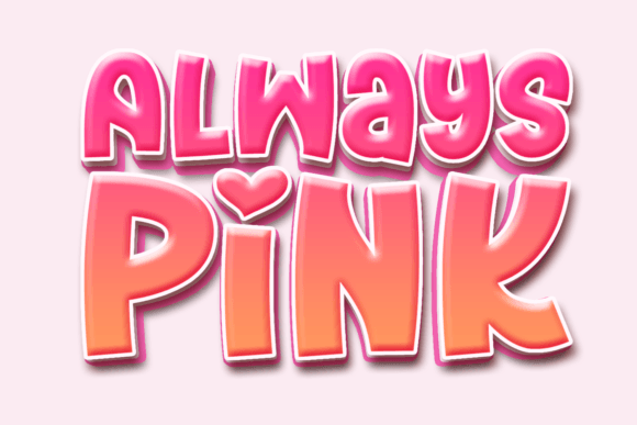 Always Pink: The Whimsical Display Font for Branding