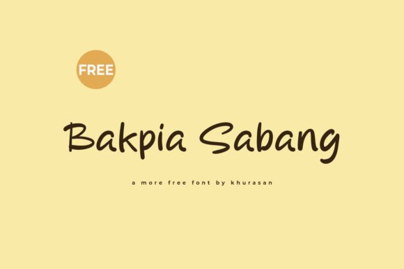 Bakpia Sabang Font for Crafters
