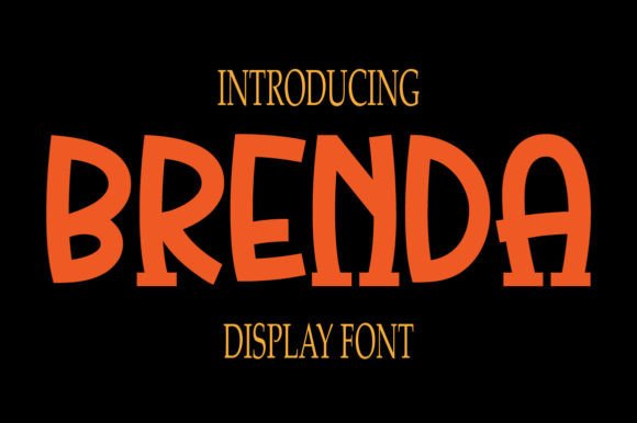 Brenda: A Cheerful Display Font for Small Business Branding