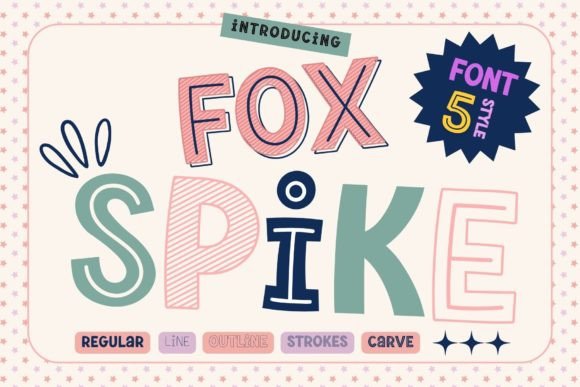 Bring Fox Spike Font to Life in Your Handmade Shop