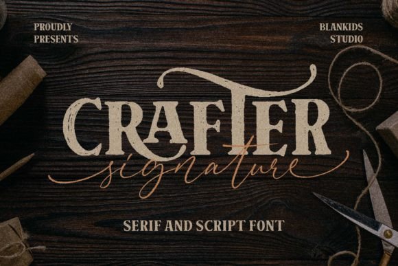Crafter Signature: A Distinctive Serif Script Typeface
