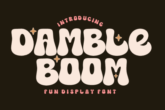 Damble Boom: A Bold Retro Display Font for Branding