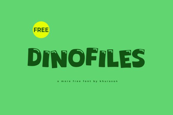 Dinofiles: A Cute Display Font for Branding