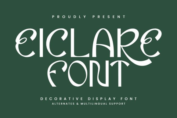 Eiclare: A Playful Display Font for Makers
