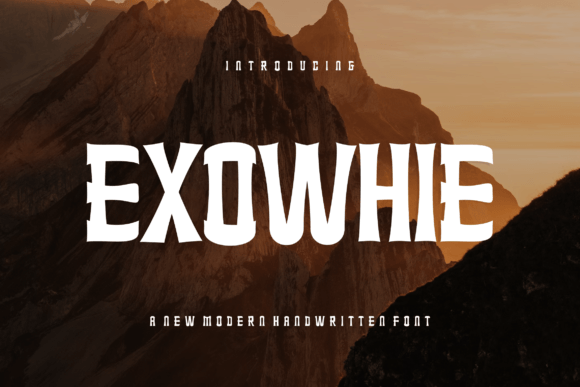 Exowhie Typeface for Bold Brand Identity