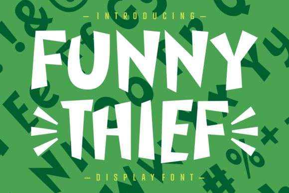 Funny Thief: The Quirky Display Font for Makers