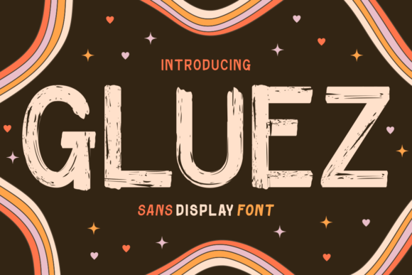 Gluez Font: Modern Brush Texture for Makers
