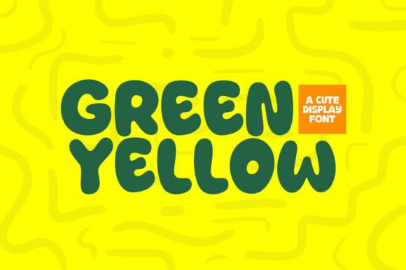 Green Yellow Font for Modern Business Branding