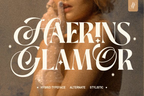 Haerins Glamor Typeface for Elegant Branding