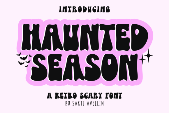 Haunted Season: A Retro Display Font for Editorial Design