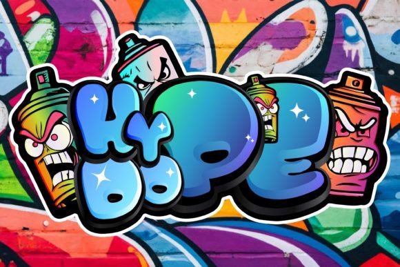 Hype Dope Graffiti Font for Bold Branding