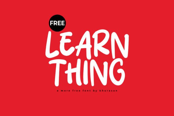 Learn Thing: A Modern Display Font for Web Design