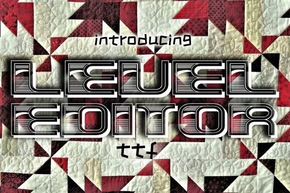 Level Editor: A Bold 3D Display Typeface for Modern Design
