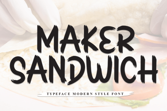 Maker Sandwich Display Font for Web Design