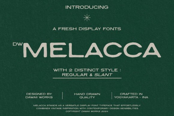 Malacca Font Review: A Vintage Display Gem