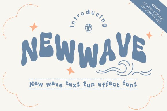 New Wave Font for Editorial Design
