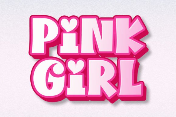Pink Girl Font for Playful Web Design