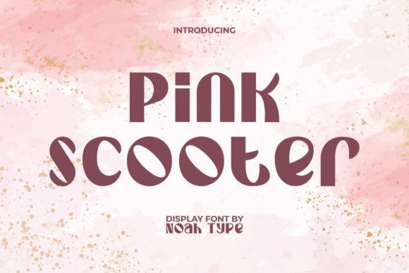 Pink Scooter Display Font for Modern Web Design
