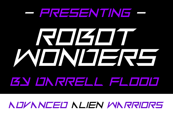 Robot Wonders Font for Modern Maker Brands