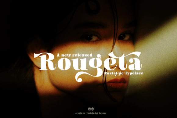 Rougeta Font: A Nostalgic Display Typeface for Modern Design