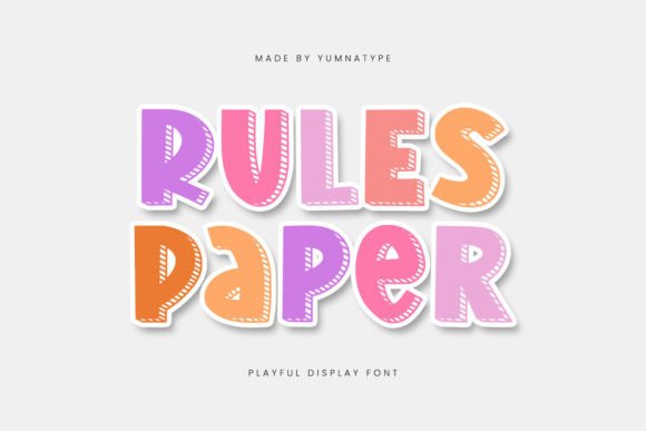 Rules Paper Typeface for Bold Marketing