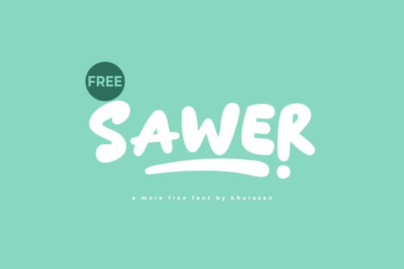 Sawer Font: A Cute Display Typeface for Makers