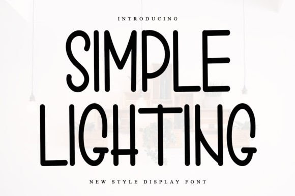 Simple Lighting: A Festive Display Font for Editors