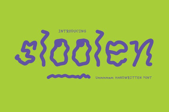 Sloolen: A Quirky Display Font for Digital Design