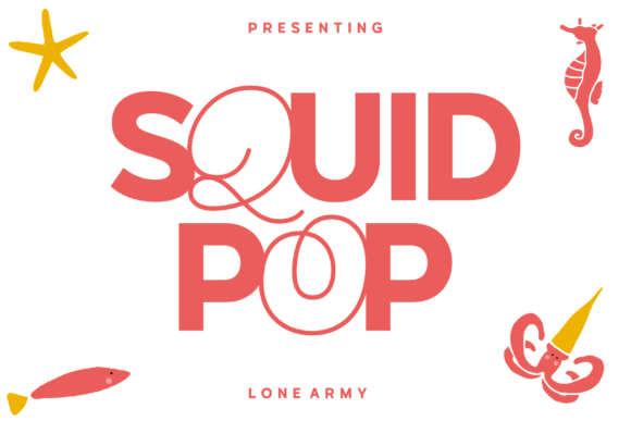 Squid Pop Typeface for Editorial Design