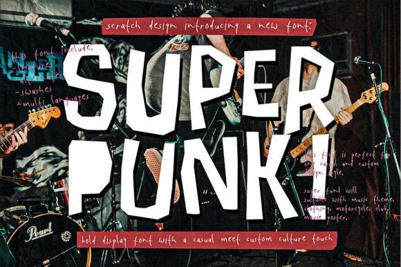 Super Punk Typeface for Bold Brand Identity