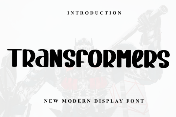 Transformers Typeface for Festive Editorial Design
