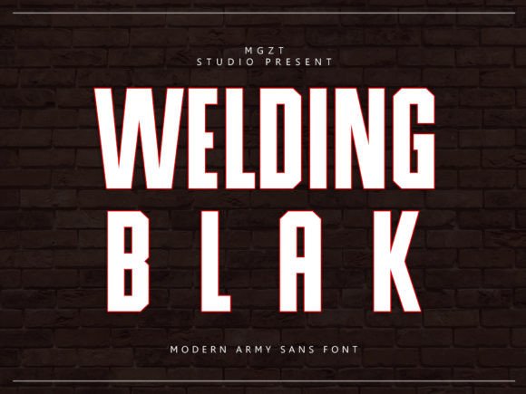 Welding Blak: The Commanding Display Font for Bold Campaigns