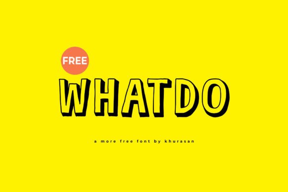 Whatdo Font: Cute Outline Type for Makers